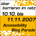 Ein Beitrag im Rahmen der Accessibility Blog Parade